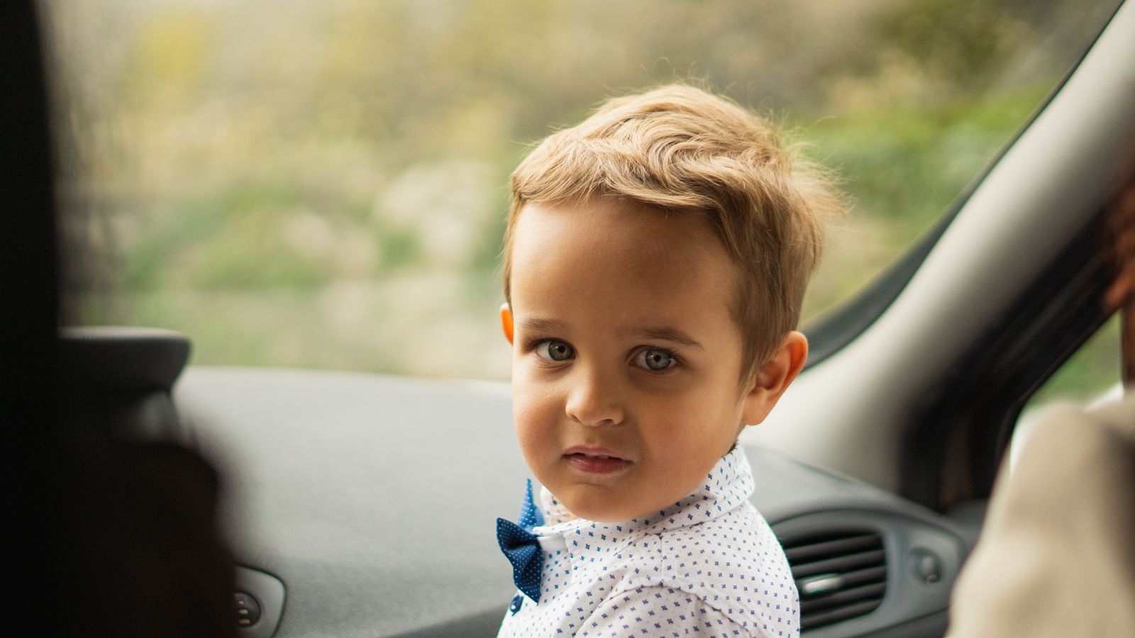 Car seats on airport runs