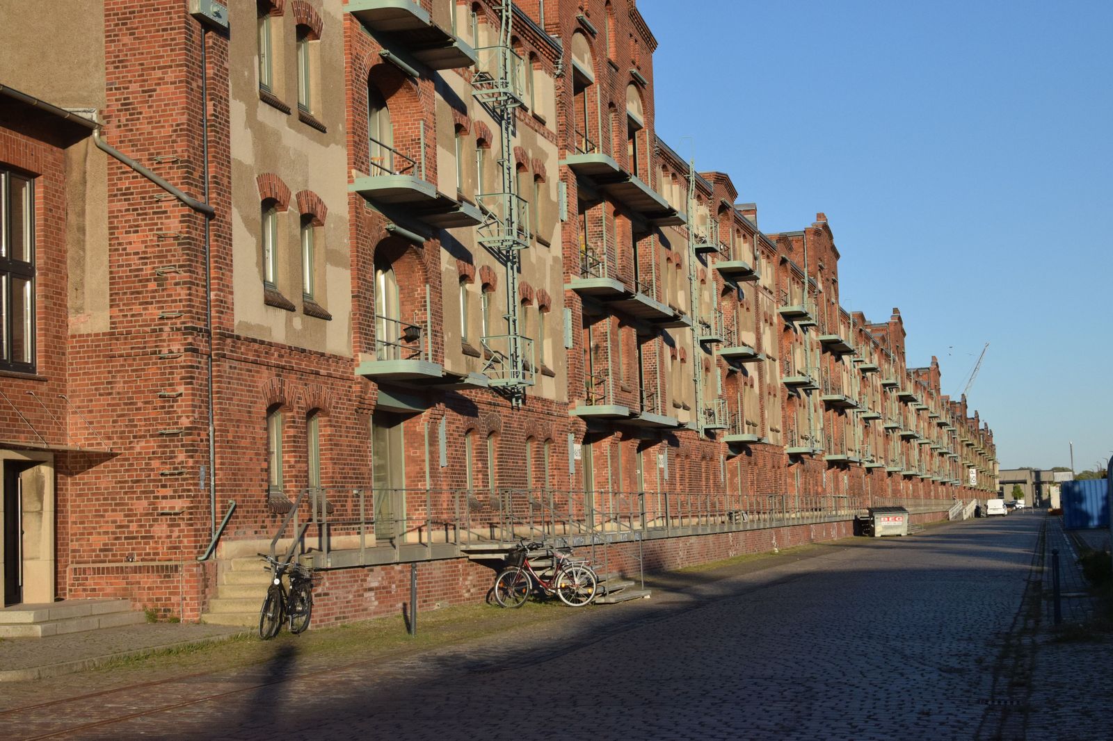 An older brick industrial street of the kind productions use in Hamilton