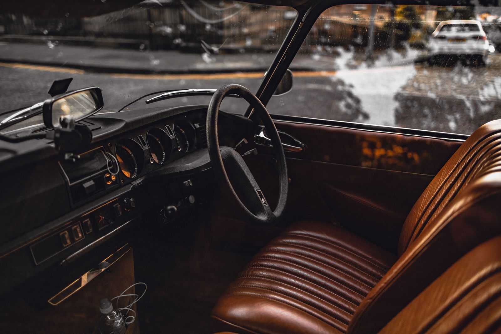 The rear cabin of a limousine, where the tipping question often comes up at the end of an evening