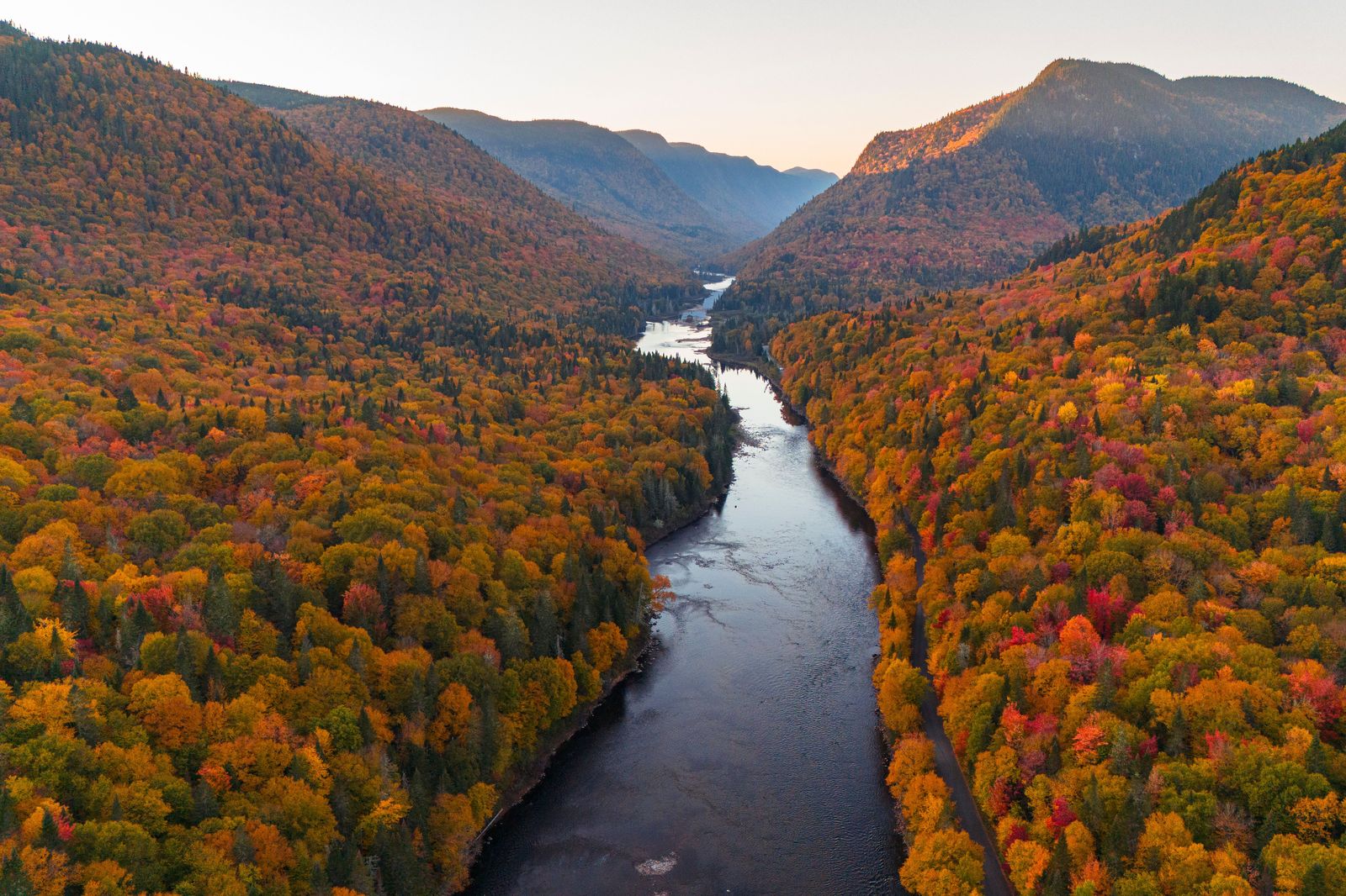 The Credit River valley near Glen Williams in autumn, a short drive from downtown Georgetown.