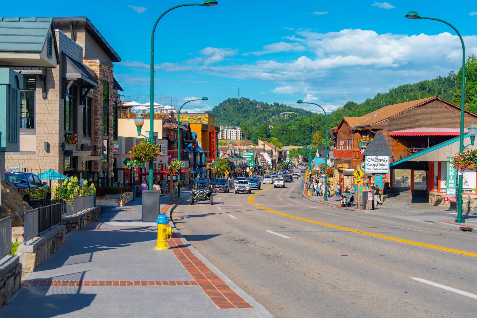 A small-town main street in Niagara's west end, where Grimsby and Beamsville pickups begin.