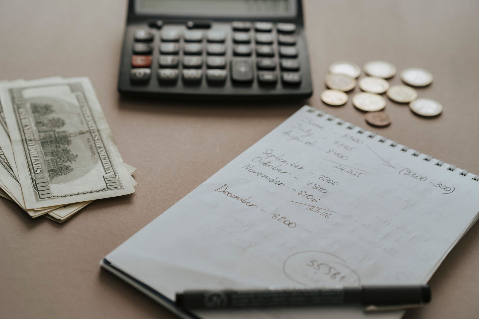 Planning a Hamilton limo budget with a notebook and calculator